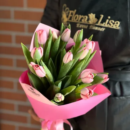 Buchet Lalele Roz Pal