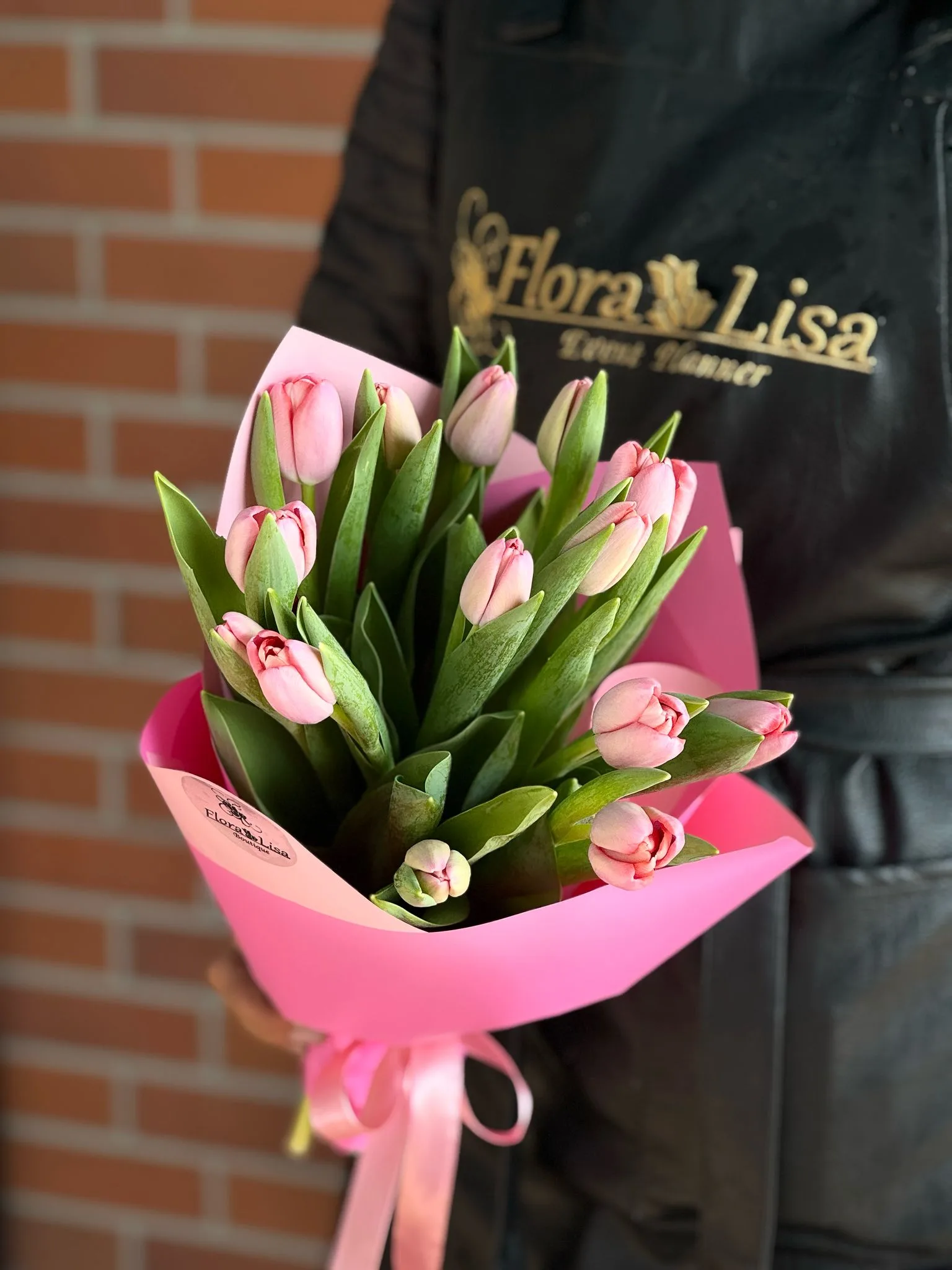 Buchet Lalele Roz Pal