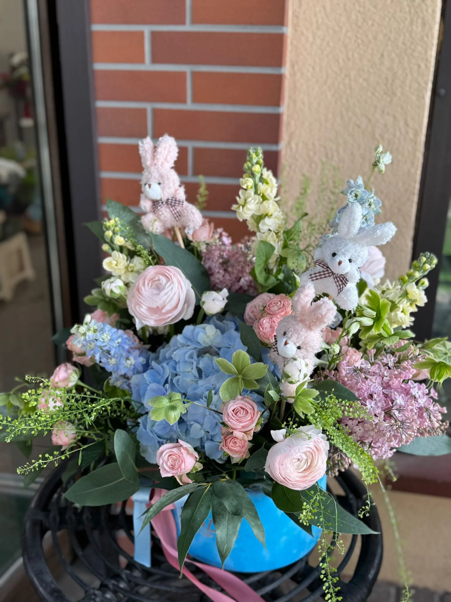 Aranjament cutie de catifea