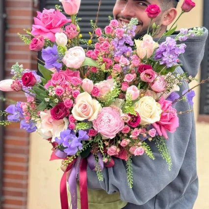 Aranjament in cutie de catifea