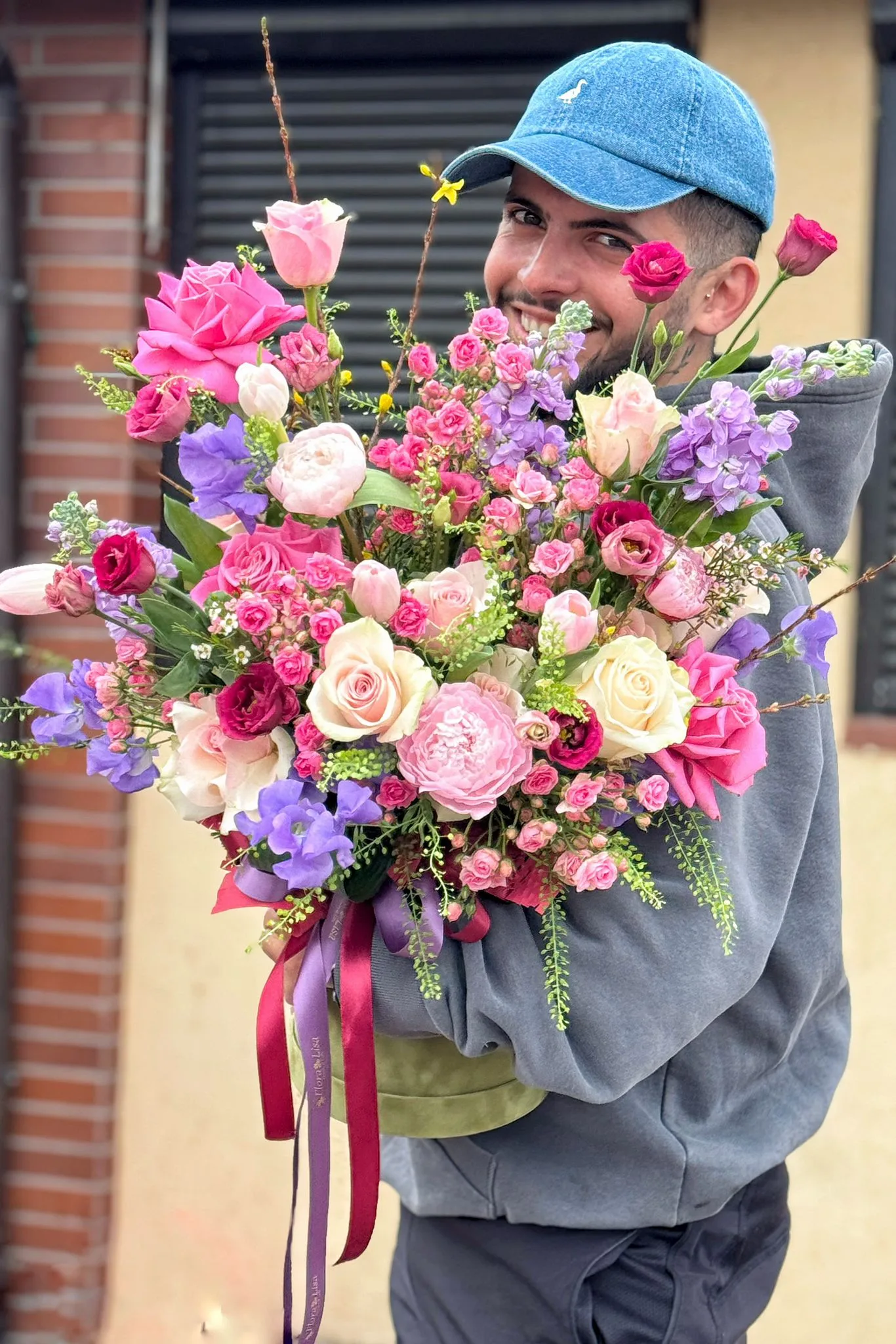 Aranjament in cutie de catifea - imagine 2