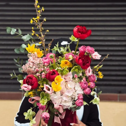 Aranjament in cutie de catifea