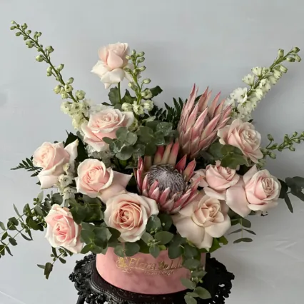 Aranjament in cutie de catifea