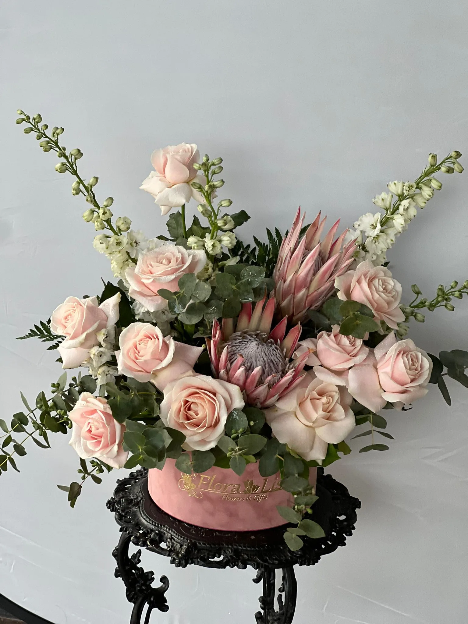 Aranjament in cutie de catifea