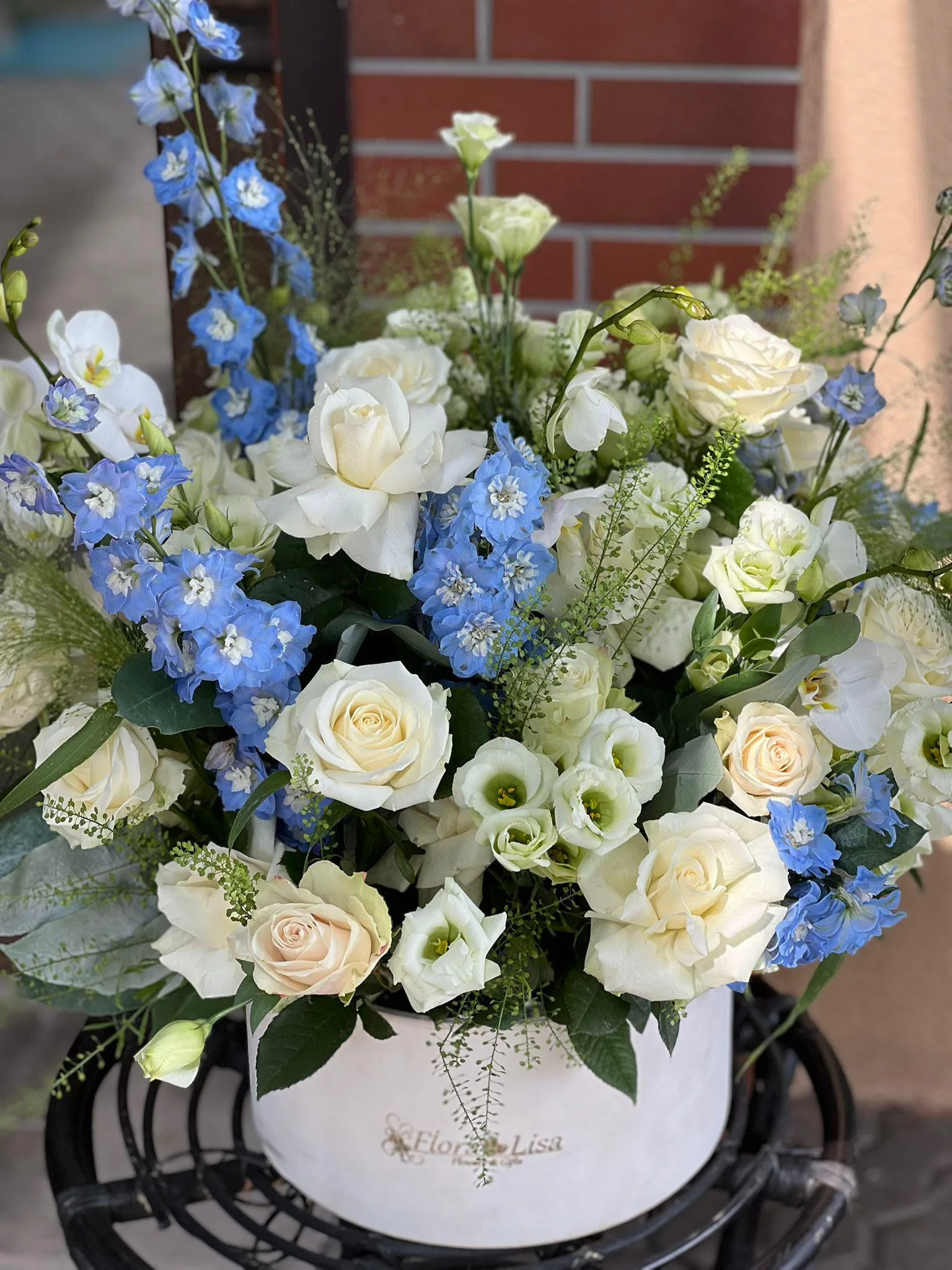 Aranjament in cutie de catifea