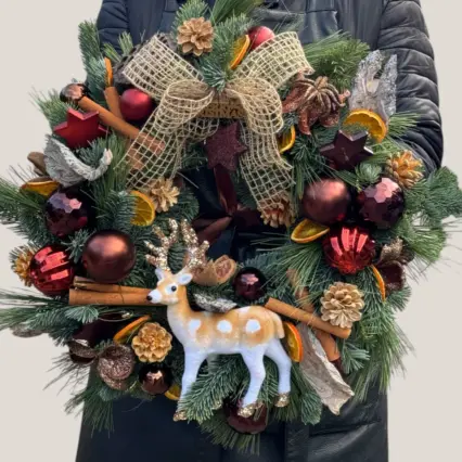 Coroniță "Farmecul Iernii" - Brad Nobillis și Element Aromatic