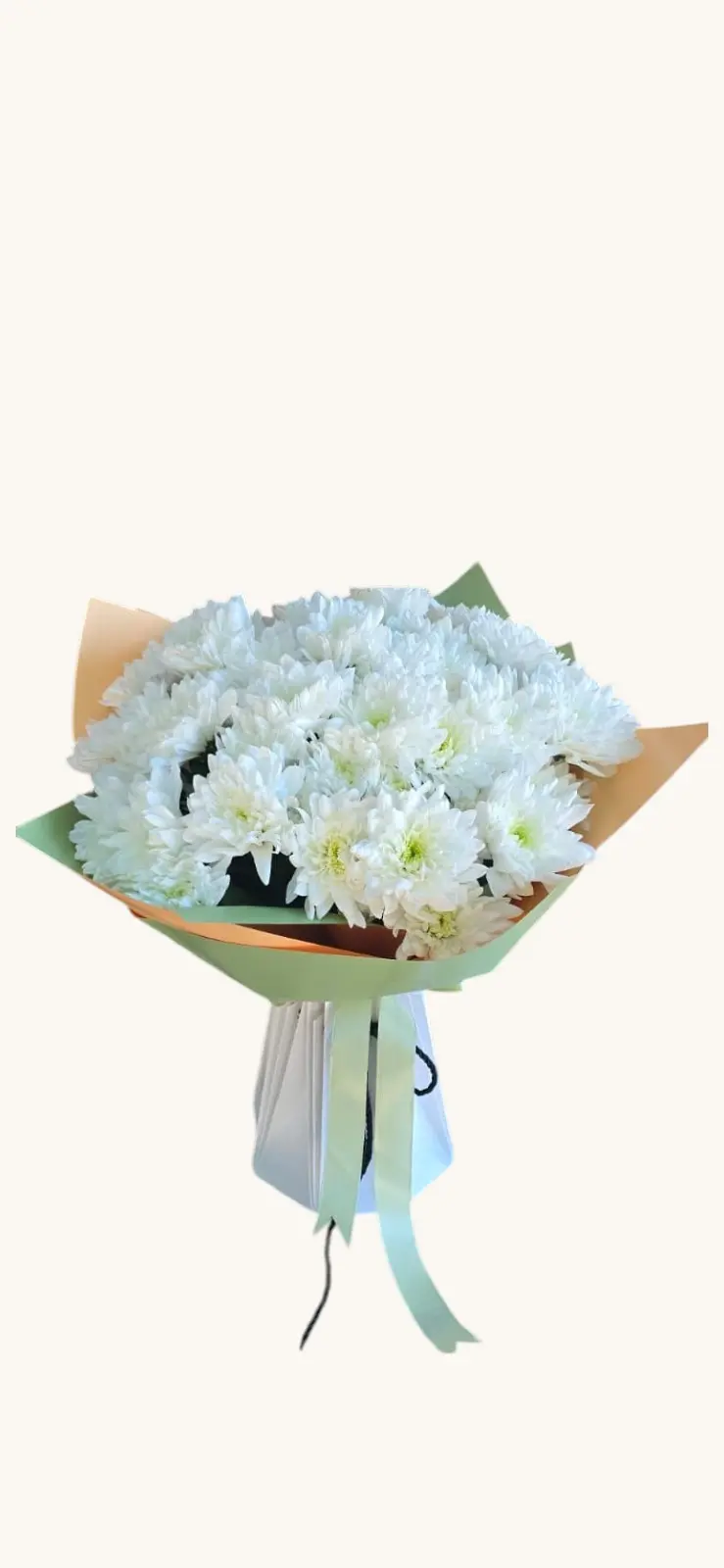 Buchet de Crizanteme Albe - 7 Fire